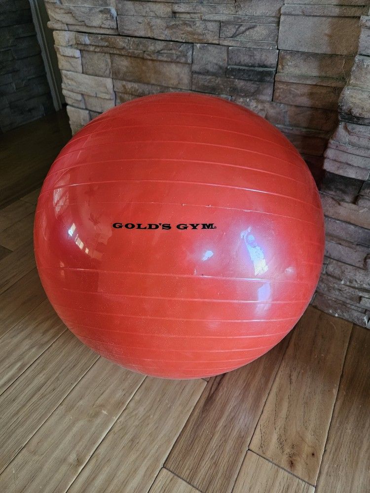 Yoga Ball. Gold's Gym Yoga Exercise Ball. Inflated An Ready To Use.