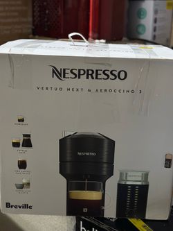 Nespresso Vertuo Next Premium Coffee and Espresso Maker by Breville with Aeroccino Milk Frother