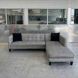 Grey L Couch
