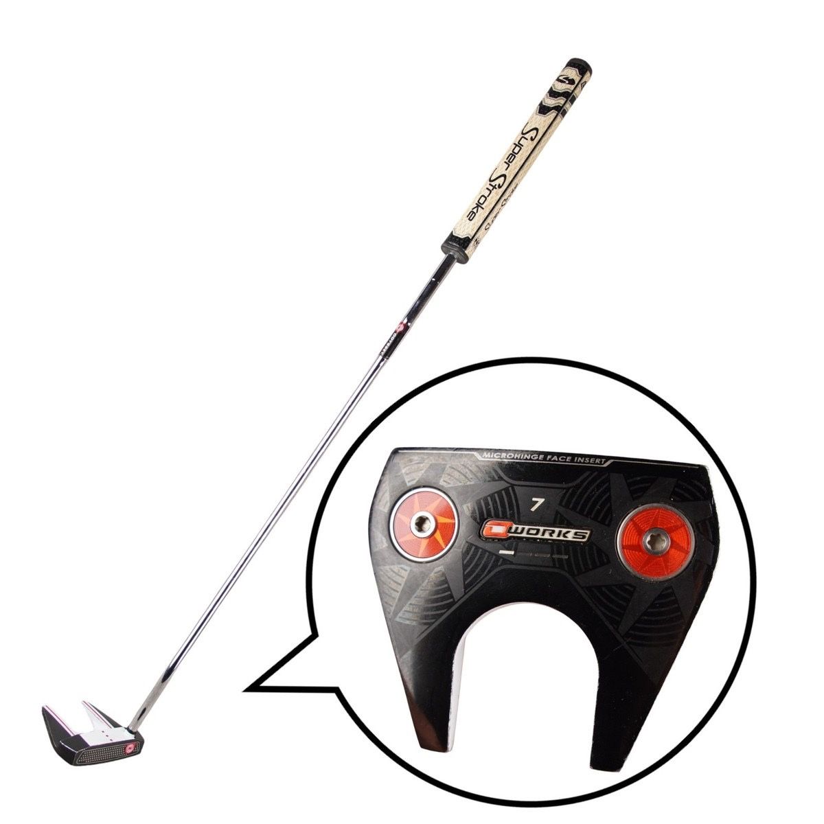 Odyssey O Works Tank 7 Putter / 33" SuperStroke
