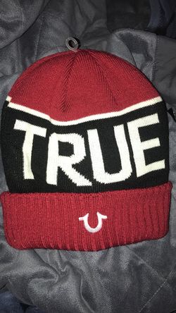 Red true religion beanie sale