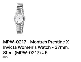 MPW-0217 - Montres Prestige X Invicta Women's Watch - 27mm, Steel (MPW-0217)