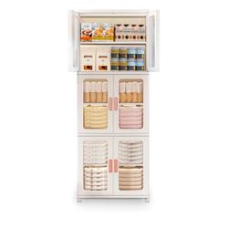 CYCJAI Plastic Stackable Pantry Cabinet