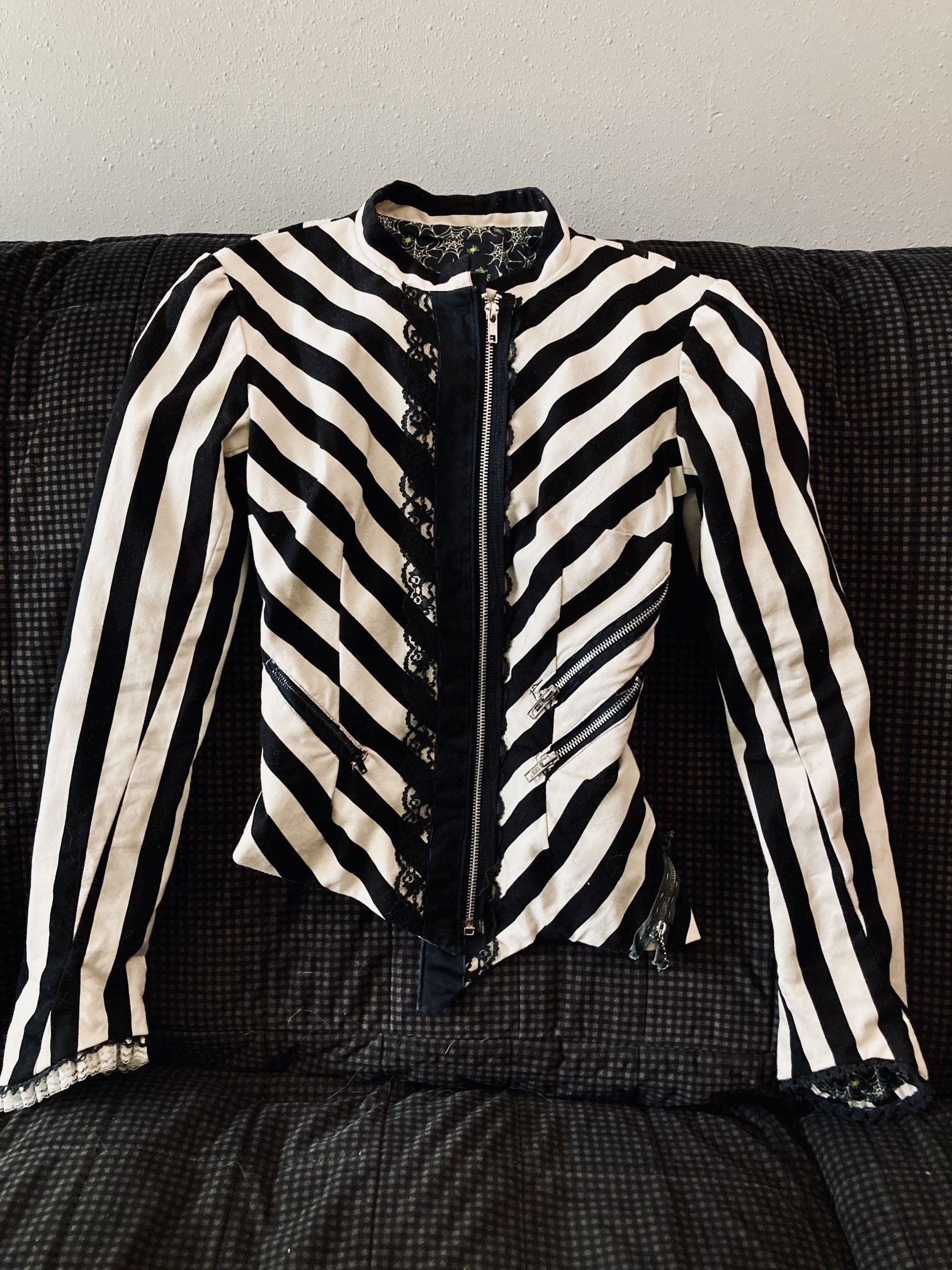 Unique Gothic Striped Jacket