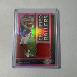 Patrick Mahomes Certified Ballers Pink /125