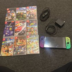 Nintendo switch with games 