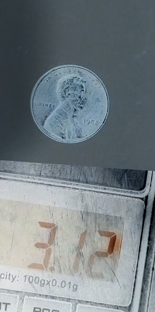 3.05 GRAM 1982 SMALL DATE LINCOLN MEMORIAL PENNY MS CONDITION