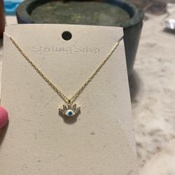 Sterling Silver Evil Eye Necklace