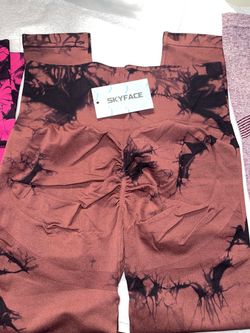 Skyface Tie-Dye Seamless Leggings