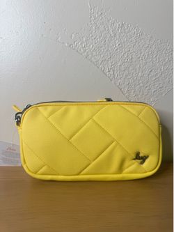 Lug Yellow Quilted Crossbody Wallet Bag
