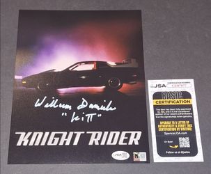 🔥William Daniels Signed Autographed 8x10 Knight Rider KITT JSA COA 🔥