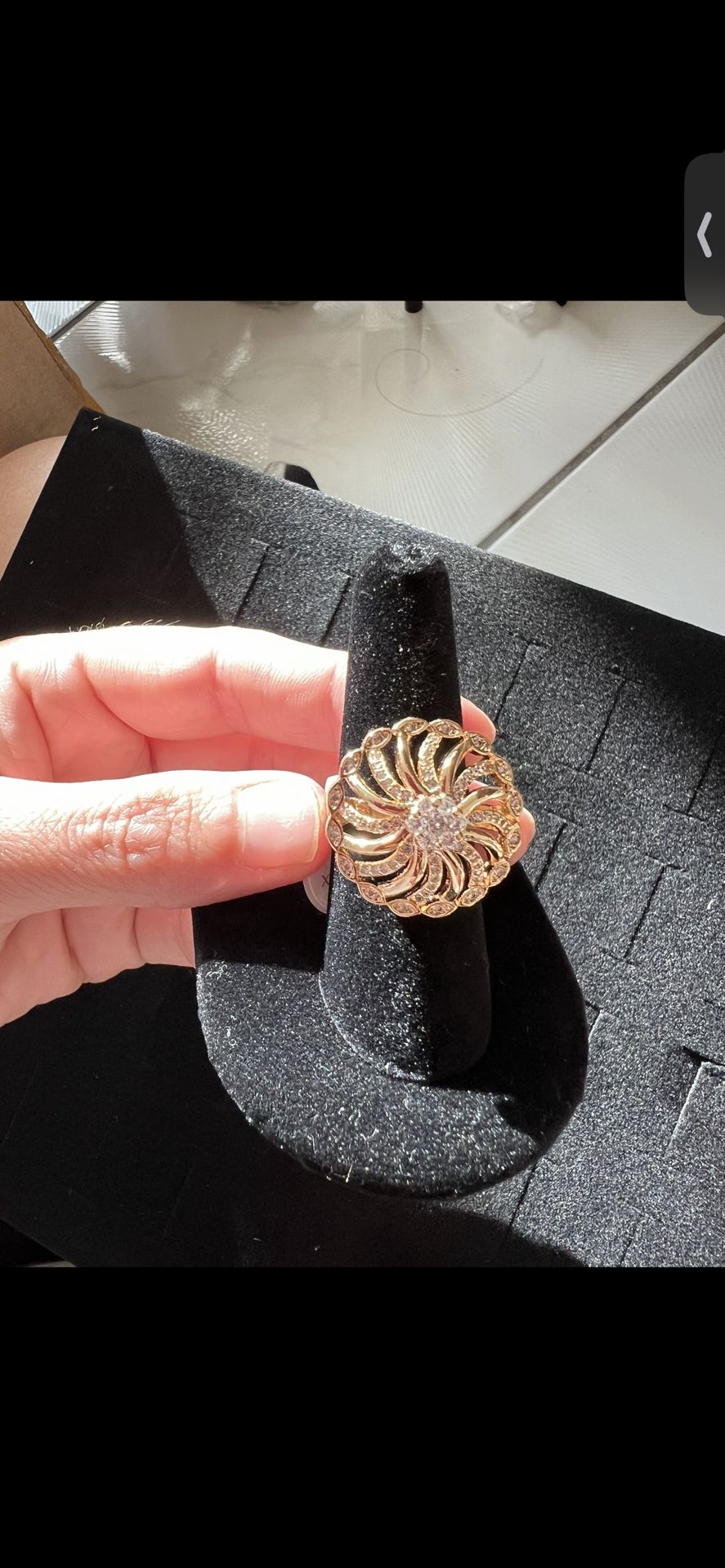 New Diamonds Flower Ring Size 6 & 8 Available