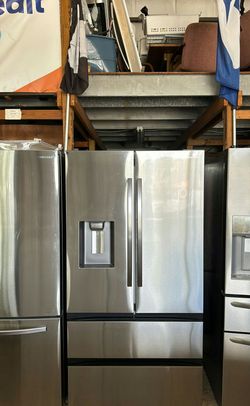 Samsung 4-Door Refrigerator (French Door Fridge with Drawer Freezer) Stainless Steel - Water Dispenser LED Lighting