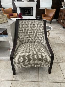 Wood Chair With Fabric