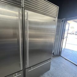 SubZero Built In Stainless Steel 36 Inch Fridge Bottom Freezer 