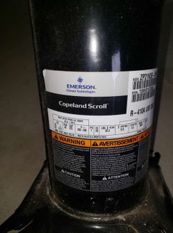 Brand new, never used! 2 ton 410-A compressor for central air condenser!