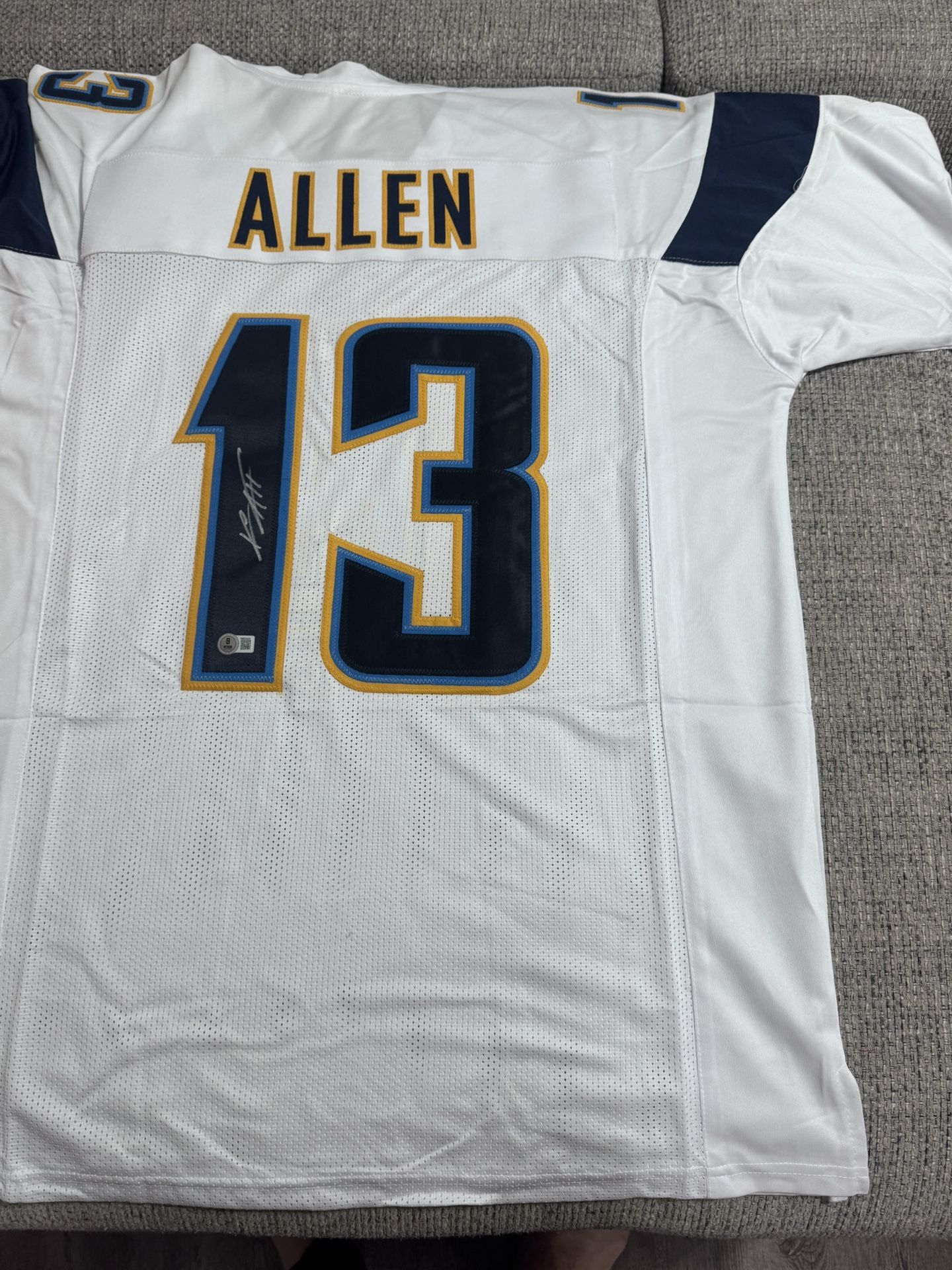 Keenan Allen Signed Autograph Custom Jersey - Beckett Coa - LA Chargers
