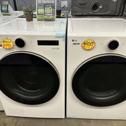 LG Stackable 5.0 cu.ft Washer and Electric Dryer 