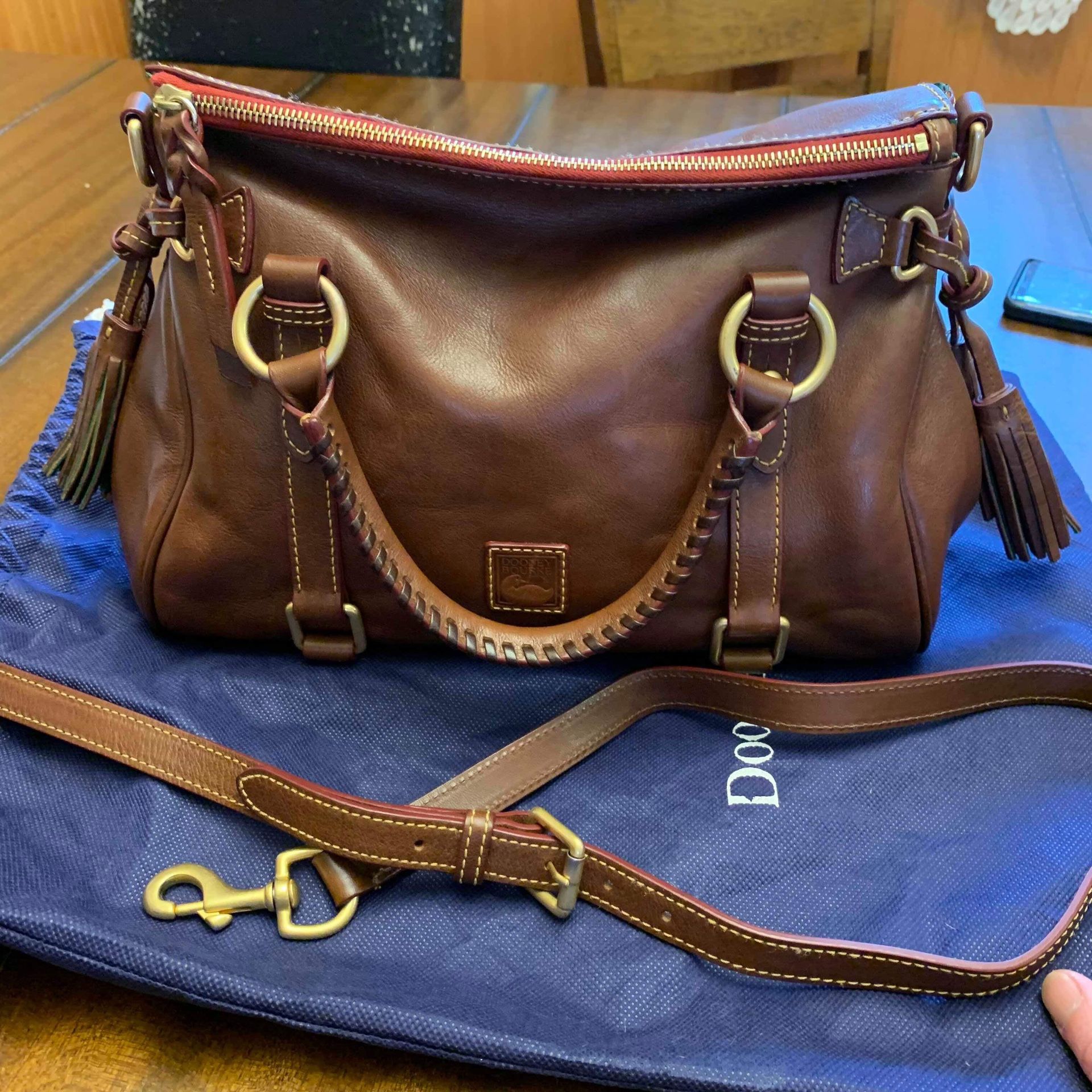 Dooney & Bourke small Florentine Satchel Chestnut