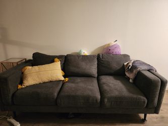 Grey/blue couch 