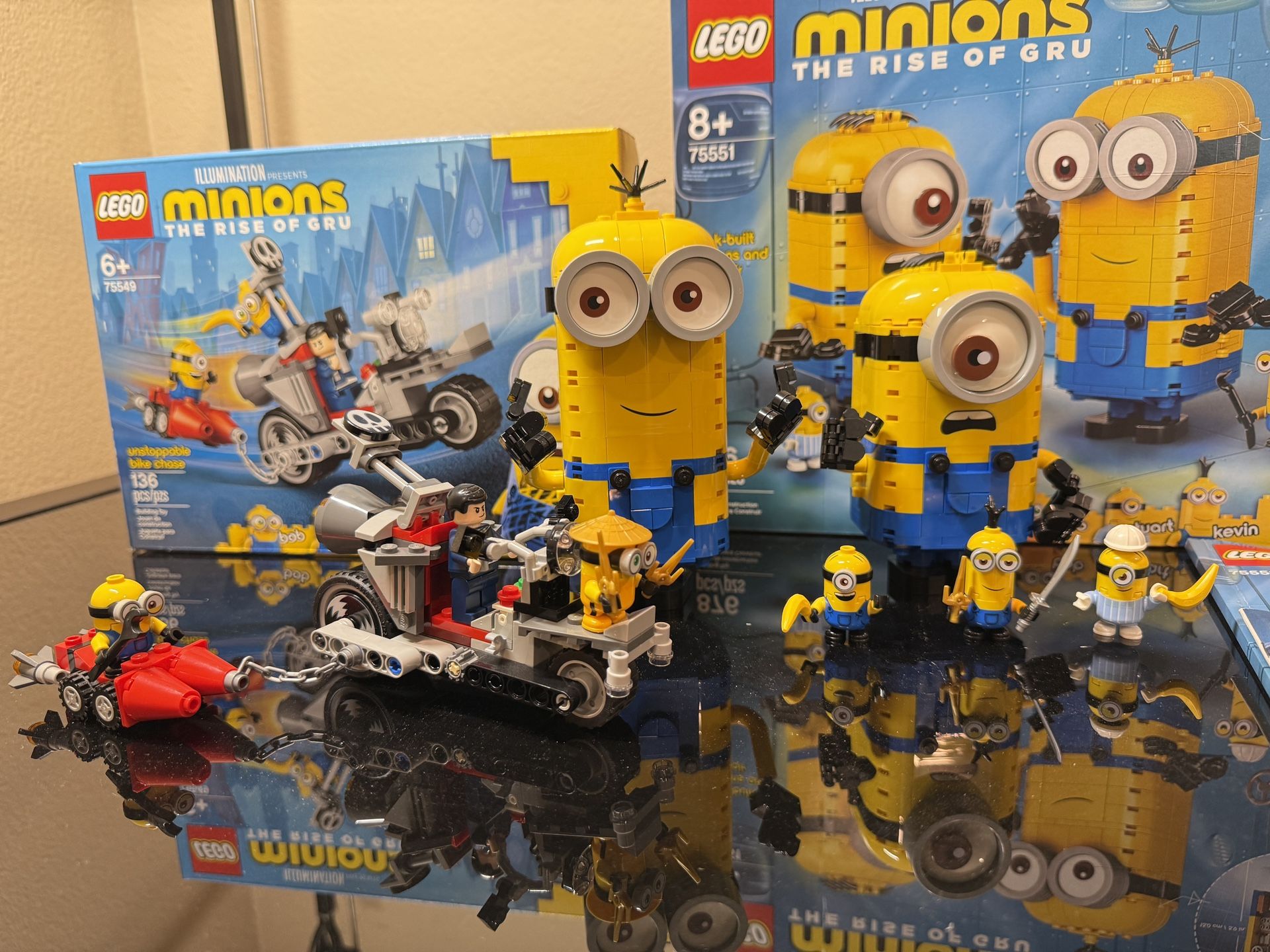 Lego Minions The Rise Of Gru, Set 75551 75549 Excellent