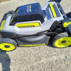 Ryobi 20" Self-propelled, 40 Volt 3 in 1 Brushless Battery operated Lawn Mower