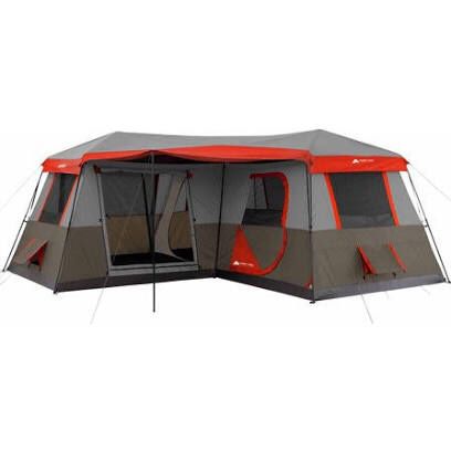 Complete camping gear two tents that sleep combined 10 people along with two fold out chairs