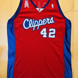 100% Authentic LA Clippers Game Issued Elton Brand Jersey With Autograph