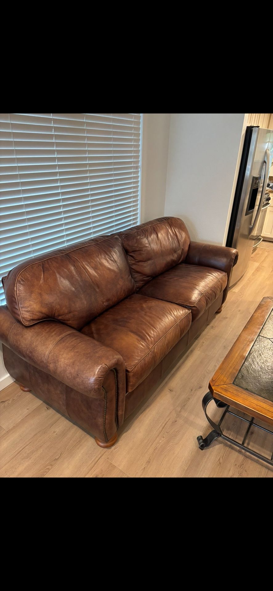 Thomasville Leather Couch