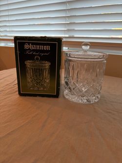 Shannon Full Lead Crystal Covered Jar – Original Box