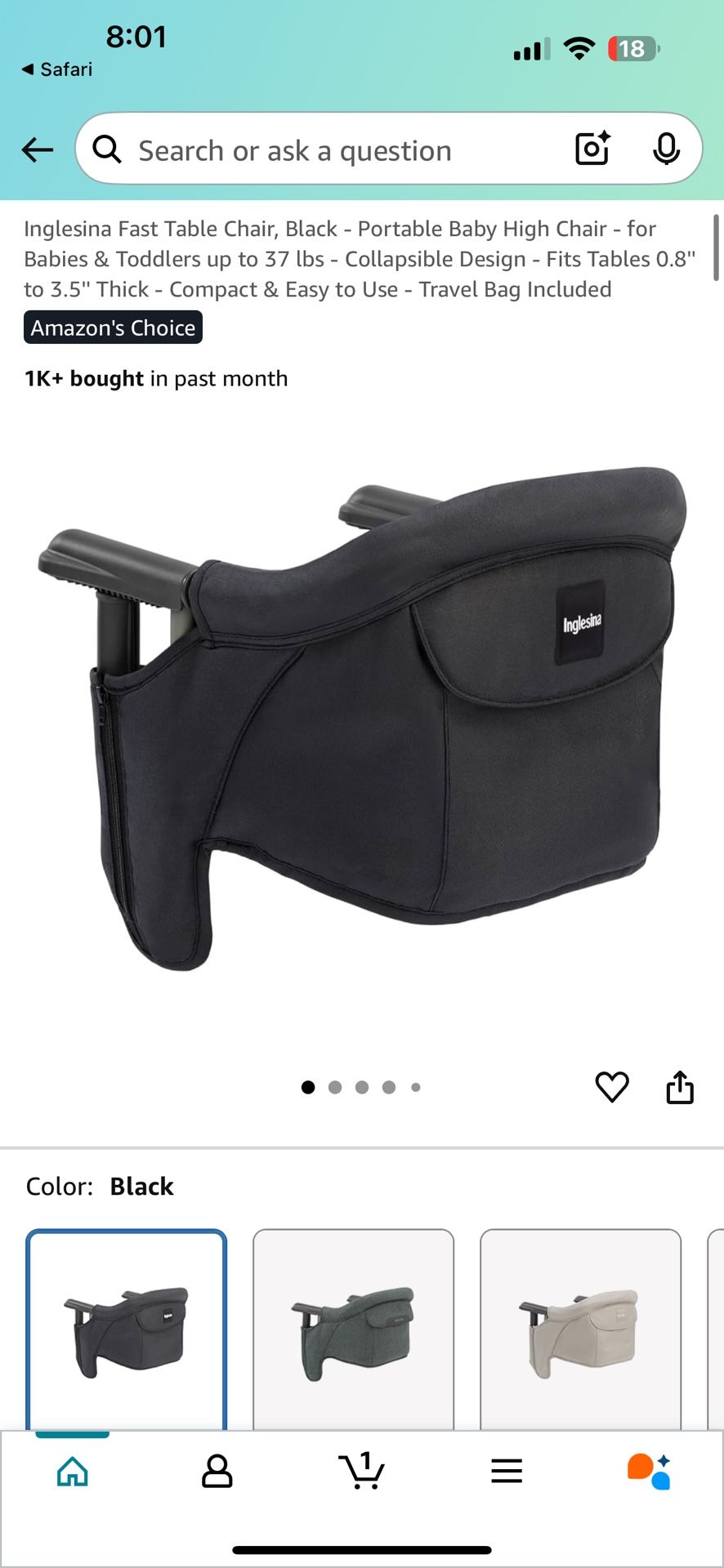 Baby High Chair On The Go By Inglesina