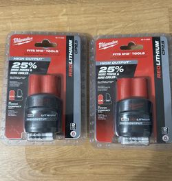 Milwaukee M12 2.5 Batteries