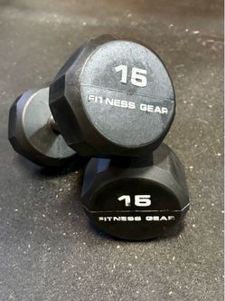 Set of 2, 15lb Fitness Gear Dumbbells