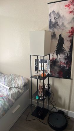 Floor Light With Shelves