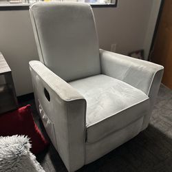 Cool grey recliner