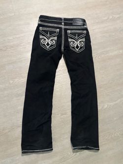 Affliction pants black and white