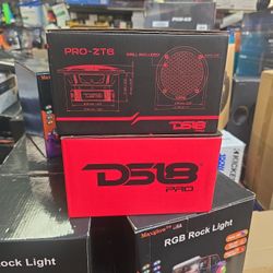 DS18 PRO-ZT6 and DSFR6 Pair of 6.5" 2-Way Pro Audio Midrange Speakers with Built-in Super Bullet Tweeter and Pair of 6.5-Inch Car Foam Speaker Baffles