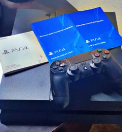 Sony PS4 Console with Controller and Manuals