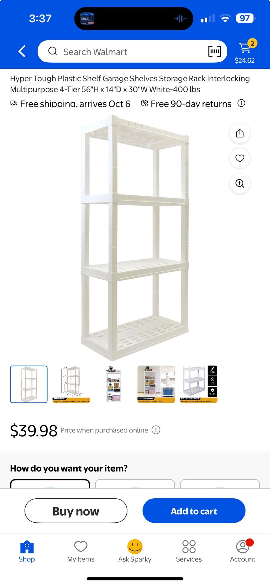 Sterilite Storage Shelves