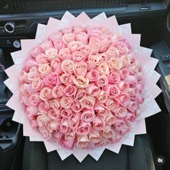 100 Roses Bouquet Ramo Buchon 