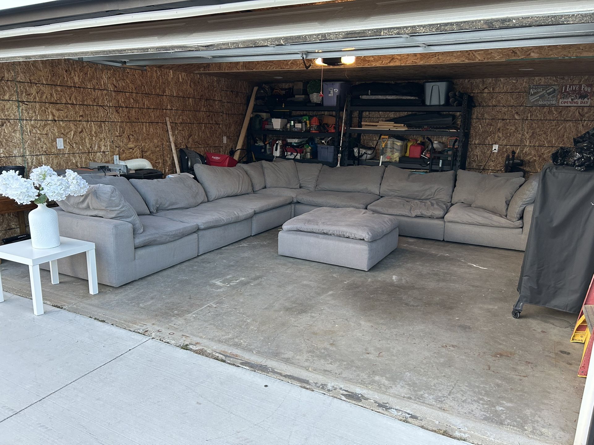 Huge Cloud Sectional Couch Ottoman