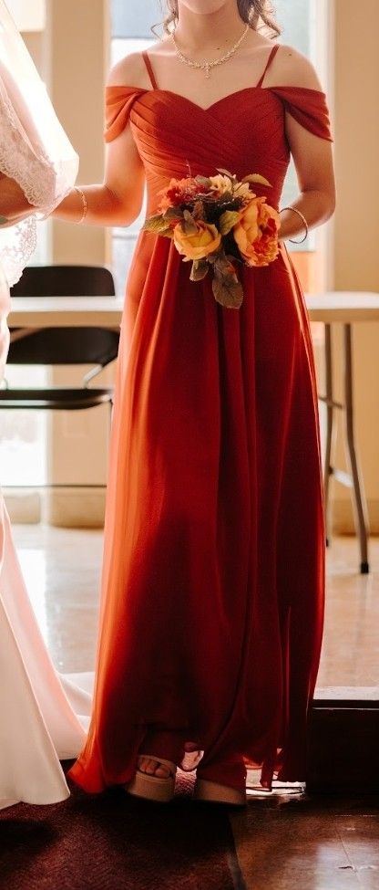 Burnt Orange Prom Dress Or Bridesmaid Dress is available for purchase on au  PAY Market - Imported Goods Online Store Co.Ltd. | au PAY Market - Online  Shopping Site