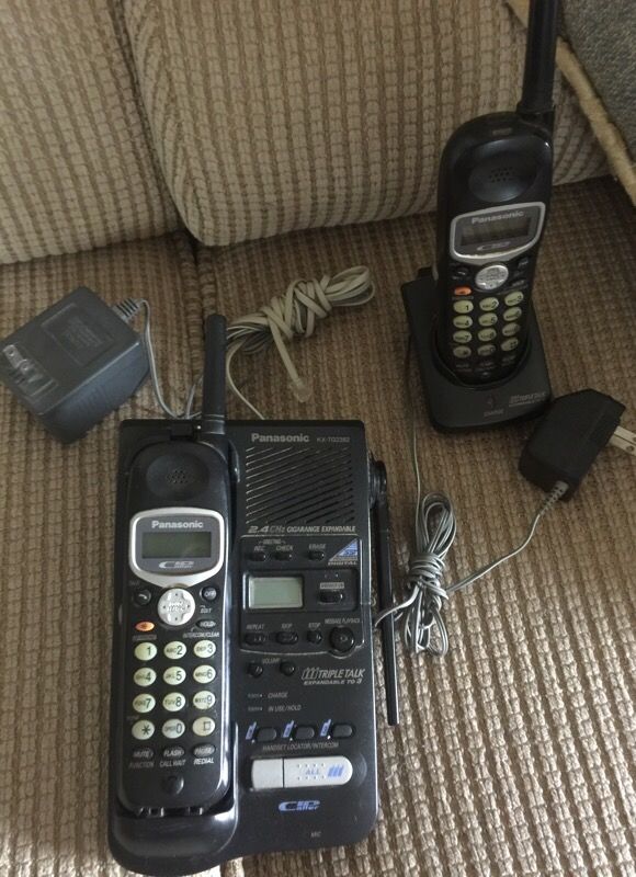 Panasonic triple talk recording cordless phones
