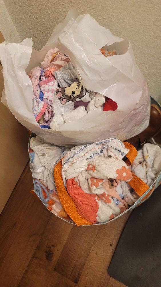 Bag Of 3T And Some 4T Clothes & Shoes