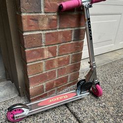 Pink Razor scooter 