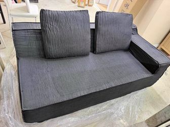 Oversized Chaise Lounge Indoor, Upholstered Sleeper Cloud Couch, Deep Seat couch W66”xD35”xH24”/15”