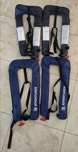 4 Life Jackets Low Profile PFD's