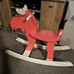 IKEA Ekorre Red ROCKING MOOSE