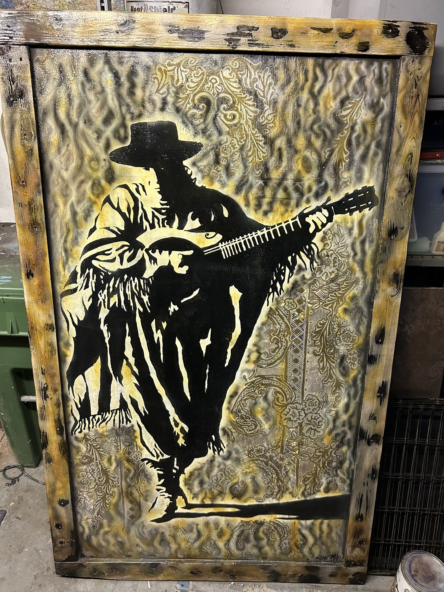 Stevie Ray Vaughn painting