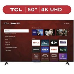 TCL 50" ClTCL 50" Class 4-Series 4K UHD HDR Smart Roku TVass 4-Series 4K UHD HDR Smart Roku TV 